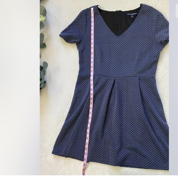 🎉4/$25 One Love Clothing Blue Patterned Short Sleeve Dress Size Large - Picture 6 of 7